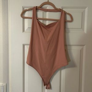 Pink Abercrombie halter bodysuit
